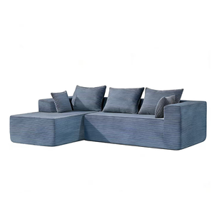 Modern Compressed L Shaped Sofa with Chaise