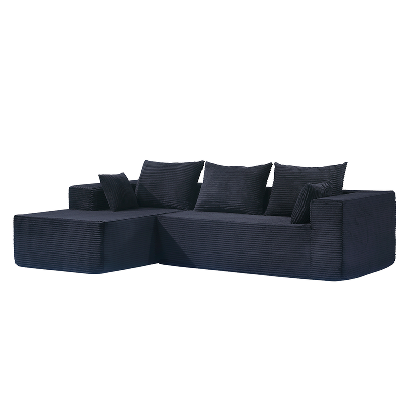 Modern Compressed Sofa with Chaise