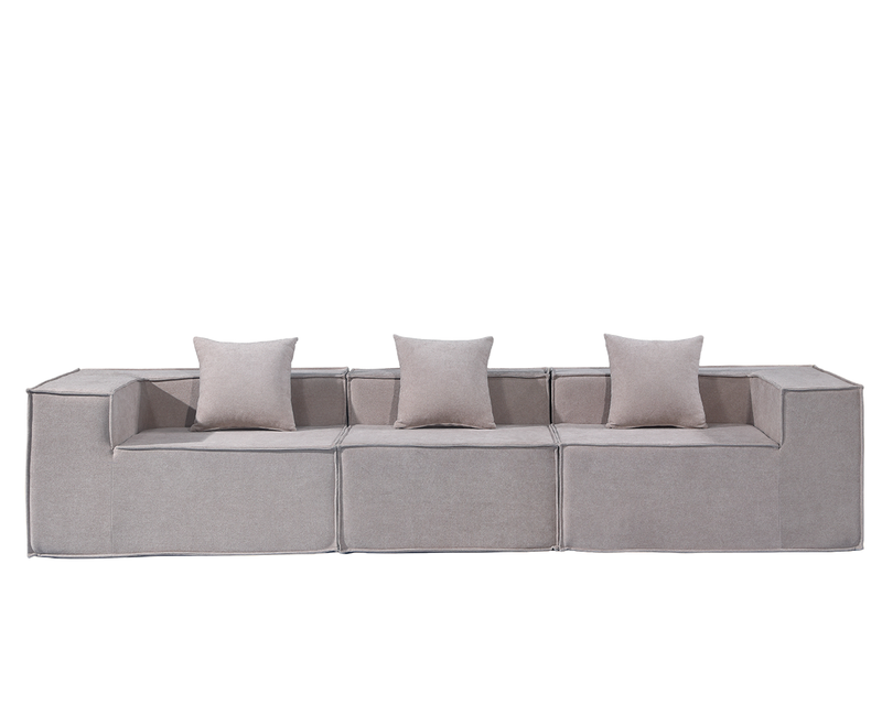 Modern Three Seater Compressed Sofa