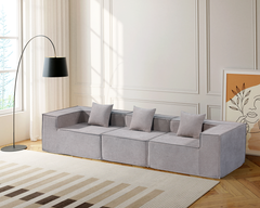 Modern Three Seater Compressed Sofa