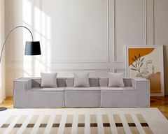 Modern Three Seater Compressed Sofa