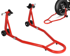 Motorcycle lift stand with wheels