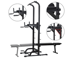 Power Tower Dip Station Pull Up Bar for Home Gym