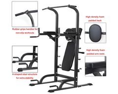 Power Tower Dip Station Pull Up Bar for Home Gym