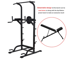 Power Tower Dip Station Pull Up Bar for Home Gym