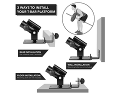 T Bar Row Landmine Platform 360 degree Swivel