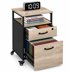 Mobile Office Cabinet on Wheels
