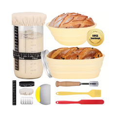 Sourdough Starter Kit with Bread Proofing Basket