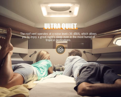 RV Roof Vent Fan with LED Lights