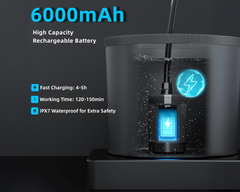 Portable Camping Shower Kit with Folding Bucket