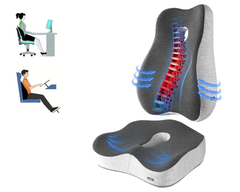 Cushion & Lumbar Support Pillow Set