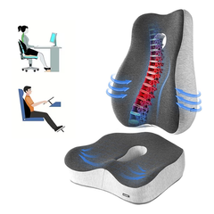 Cushion Lumbar Support Pillow Set - Seat Cushion & Lumbar Support Pillow Set