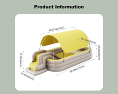 Family Pool with Canopy + Water Slide