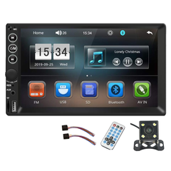 7" Double DIN Touch Bluetooth Car Stereo
