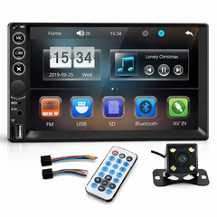 7" Double DIN Touch Bluetooth Car Stereo