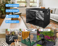 Portable Pet Dog Crate Cover