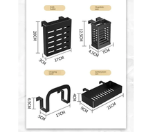 Dish rack holding plates and cups