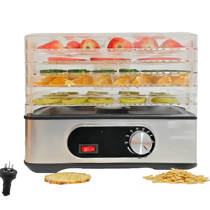 Electric food dehydrator with trays