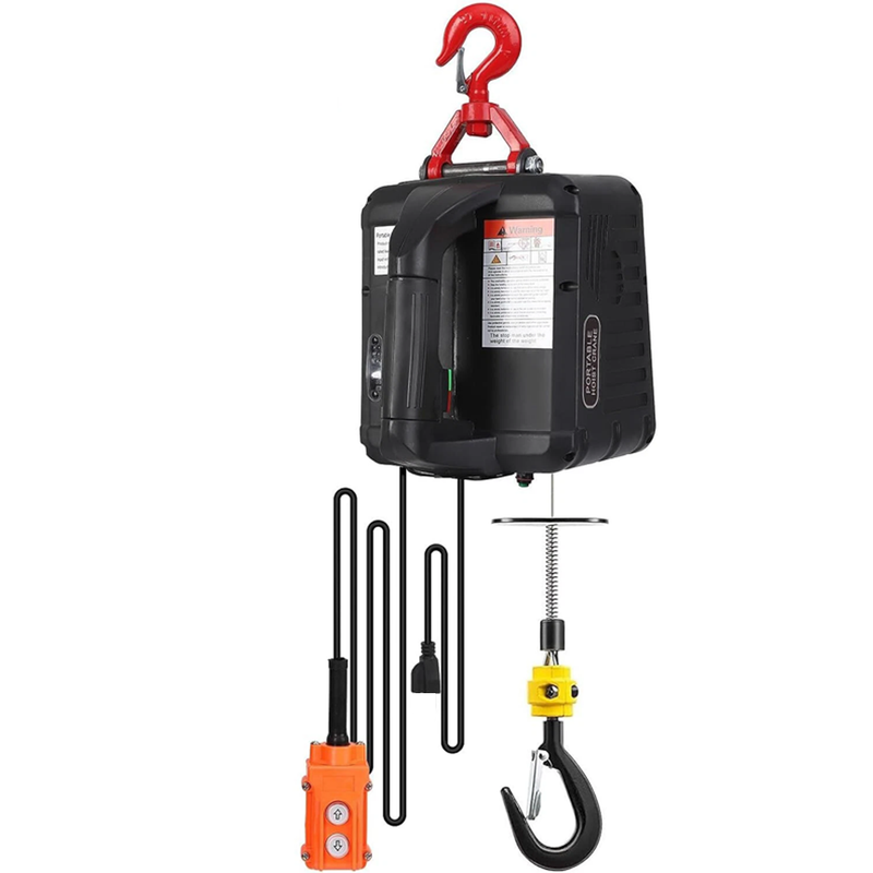 Wireless hoist winch lifting heavy loads