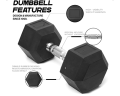 Hexagonal Dumbbell Set 9Kg Pair