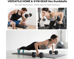 Hexagonal Dumbbell Set 9Kg Pair