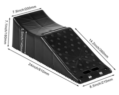 Car ramp with textured surface