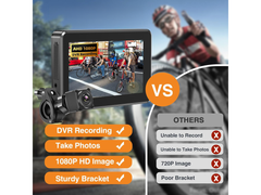 1080P Bike Mirror Camera 4.3" Monitor