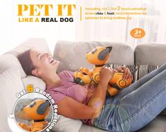 robot dog with touch sensors