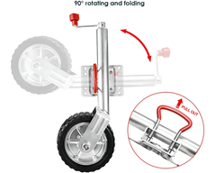 jockey wheel swing up design