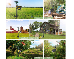 Adjustable spray animal repeller