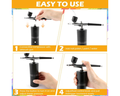 Rechargeable airbrush compressor