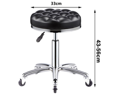 swivel rolling salon stool