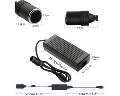 120W AC to DC Power Adapter Converter 230V-12V Car Cigarette Socket Charger