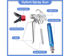 8Pcs Airless Paint Sprayer Gun Kit – 3600 PSI