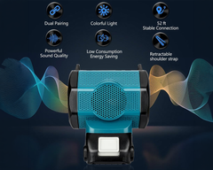 Bluetooth Speaker fits Makita 18V Battery