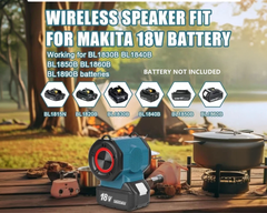 Bluetooth Speaker fits Makita 18V Battery