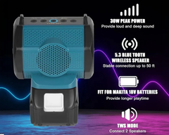 Bluetooth Speaker fits Makita 18V Battery