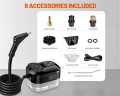 Handheld 2500W Steam Cleaner High Temperature Pressurized