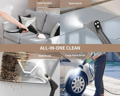 Handheld 2500W Steam Cleaner High Temperature Pressurized