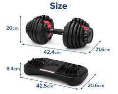 Adjustable Dumbbells 40Kg 2PCS Set