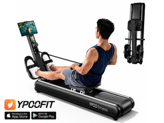 16 Levels Rowing Machines Dual Slide Rail
