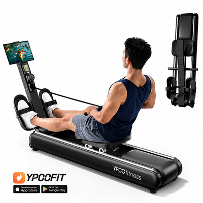 16 Levels Rowing Machines Dual Slide Rail