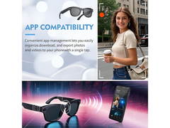 AI Smart Glasses 8K Camera ChatGPT Touch Bluetooth Player