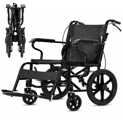 Folding Wheelchair Lightweight Portable Mobility Chair