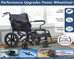 Folding Wheelchair Lightweight Portable Mobility Chair