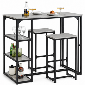Bar Table and Bar Stools Set