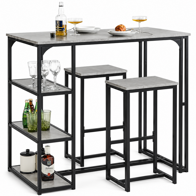 Bar Table and Bar Stools Set