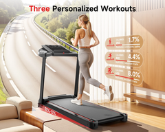 Folding Treadmill Adjustable Incline Home Fitness Machine
