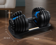 Adjustable Dumbbells 24Kg Pair