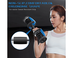 Adjustable Dumbbells 24Kg Pair